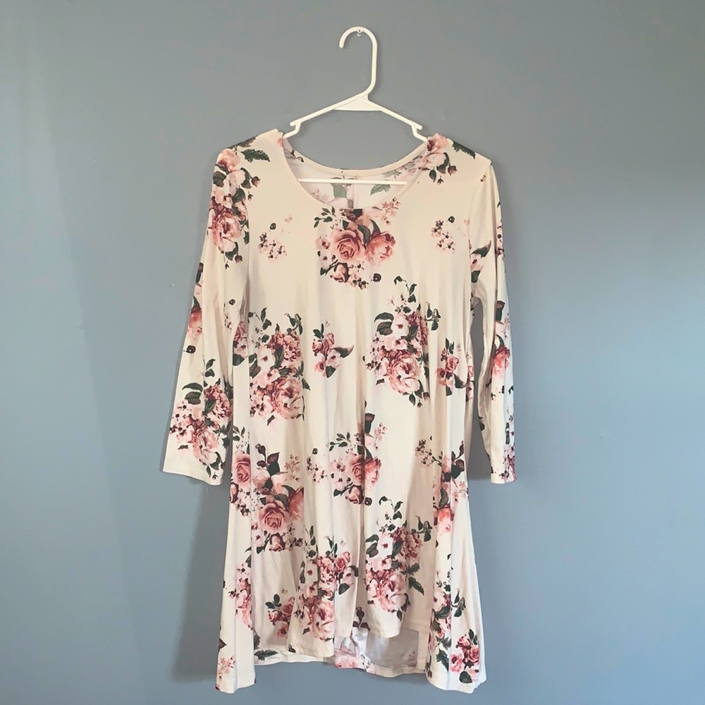 Floral Flowy Dress / Long Shirt